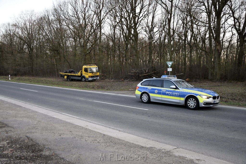 Schwerer VU Krad Fahrrad Koeln Porz Alte Koelnerstr P294.JPG - Miklos Laubert